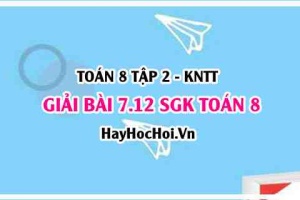 Bài 7.12 SGK Toán 8 Tập 2 Kết nối tri thức